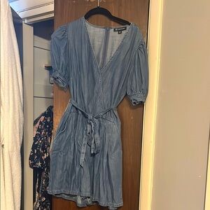 INC International Concepts Blue Denim Romper